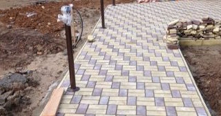 Укладка тротуарной плитки под ключ в Старом Осколе в октябре