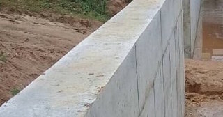 Строительство подпорной стенки из бетона в Старом Осколе в октябре
